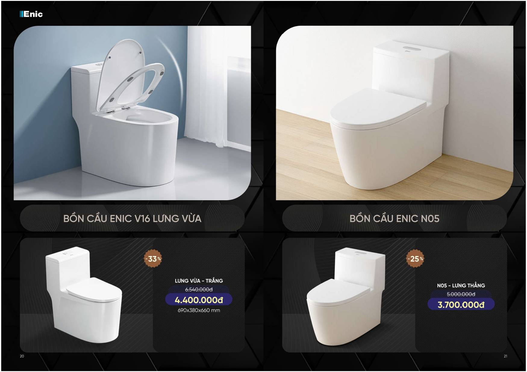 Bảng giá và Catalogue Thiết bị vệ sinh thông minh ENIC /Page 10